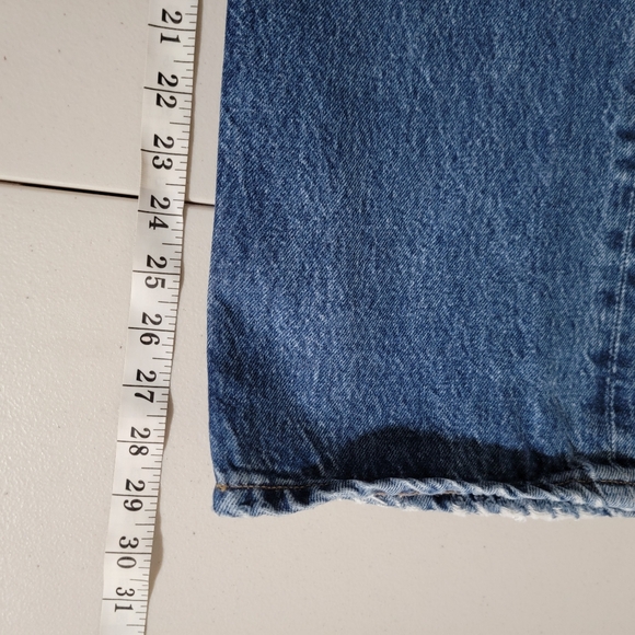 Agolde Lana Organic Cotton Button Fly High Rise Straight Leg Jeans Size 32 - Picture 9 of 12